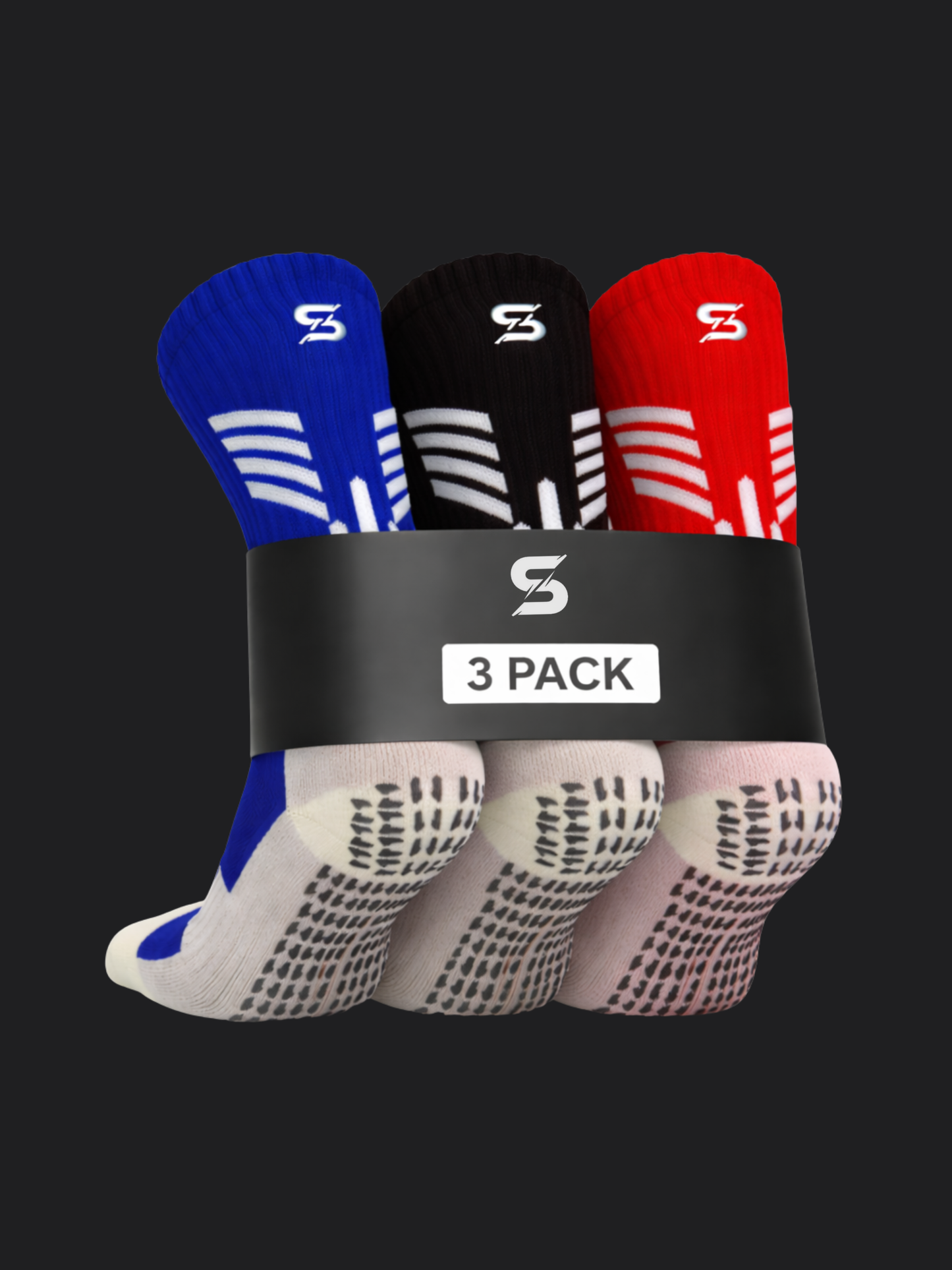 Grip Socks 3-Pack | Soccer Anti-Slip Socks Bundle | Shift Sports Grip Socks 3-Pack | Soccer Anti-Slip Socks Bundle | Shift Sports